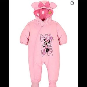 Minnie Mouse Baby Girls’ Infant Hooded Snowsuit